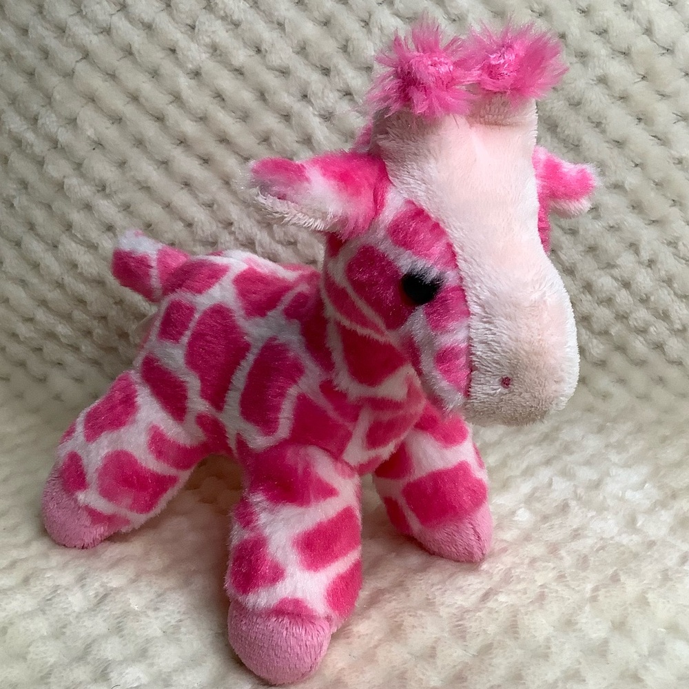 AURORA World Pink Plush Giraffe Toy Stuffed Animal